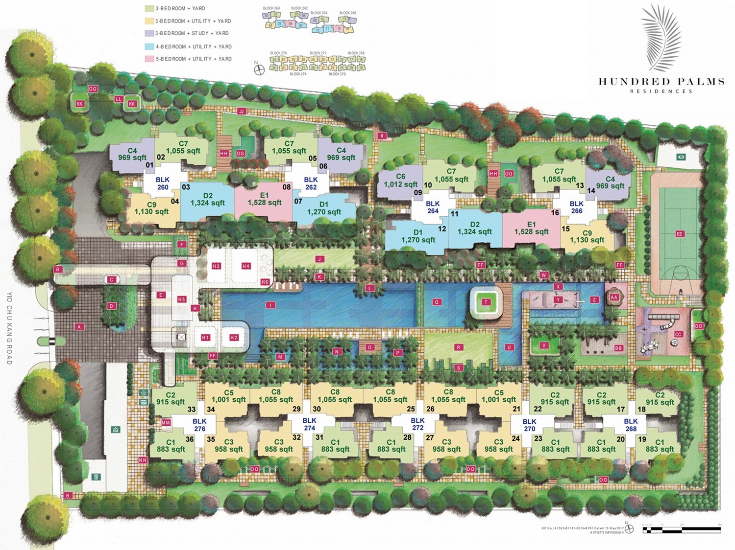 Hundered Palms Residences Site Plan